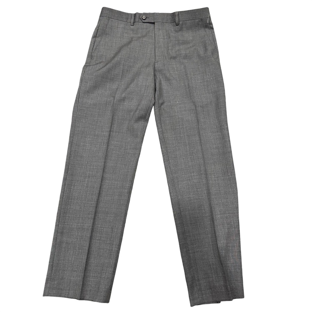 Lauren Ralph Lauren Ultraflex Mens Grey Flat Front Dress Pants 32W x 30L NEW